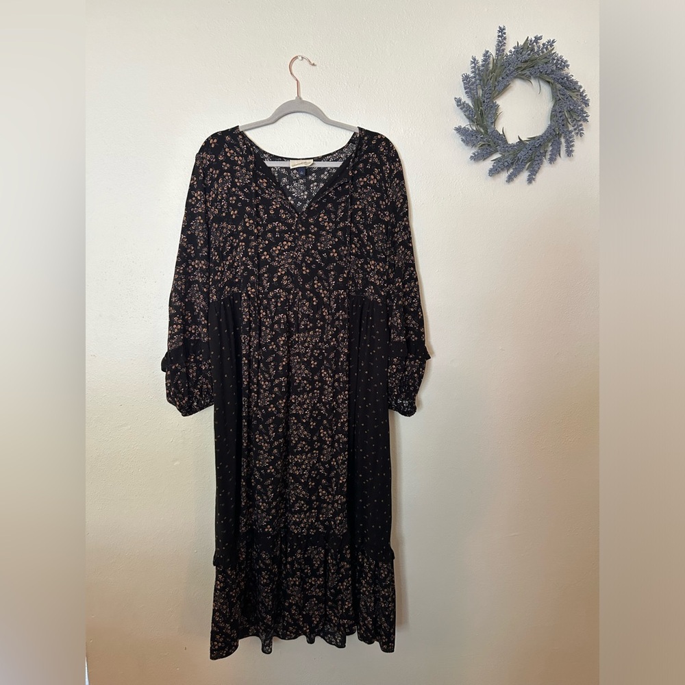 Universal Thread Floral Prairie Maxi Dress Size L